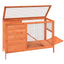 kaninbur 103x44x69,5 cm massivt fyrretræ brun
