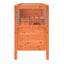kaninbur 103x44x69,5 cm massivt fyrretræ brun