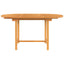 havebord med udtræk 110-160x80x75 cm massivt teaktræ