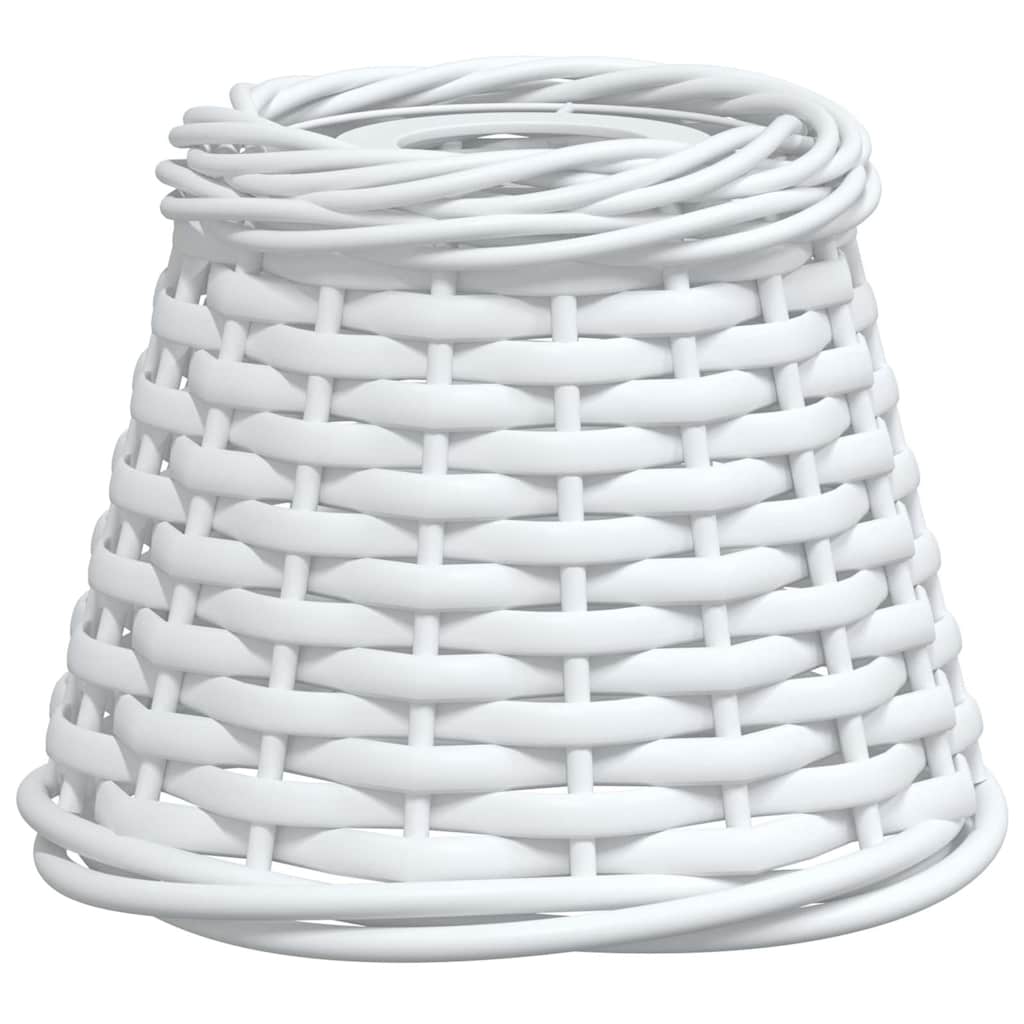 lampeskærm til loftlampe Ø15x12 cm flet hvid