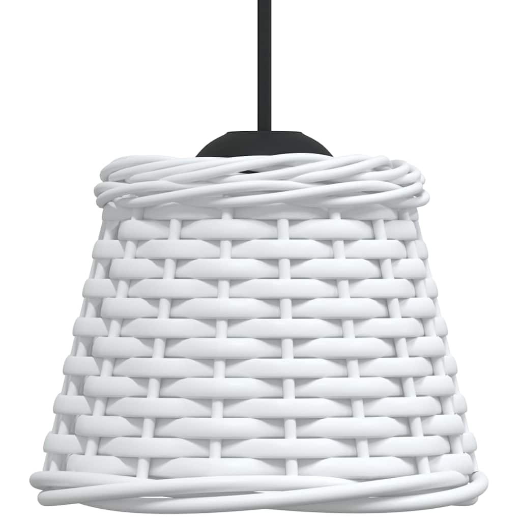 lampeskærm til loftlampe Ø15x12 cm flet hvid