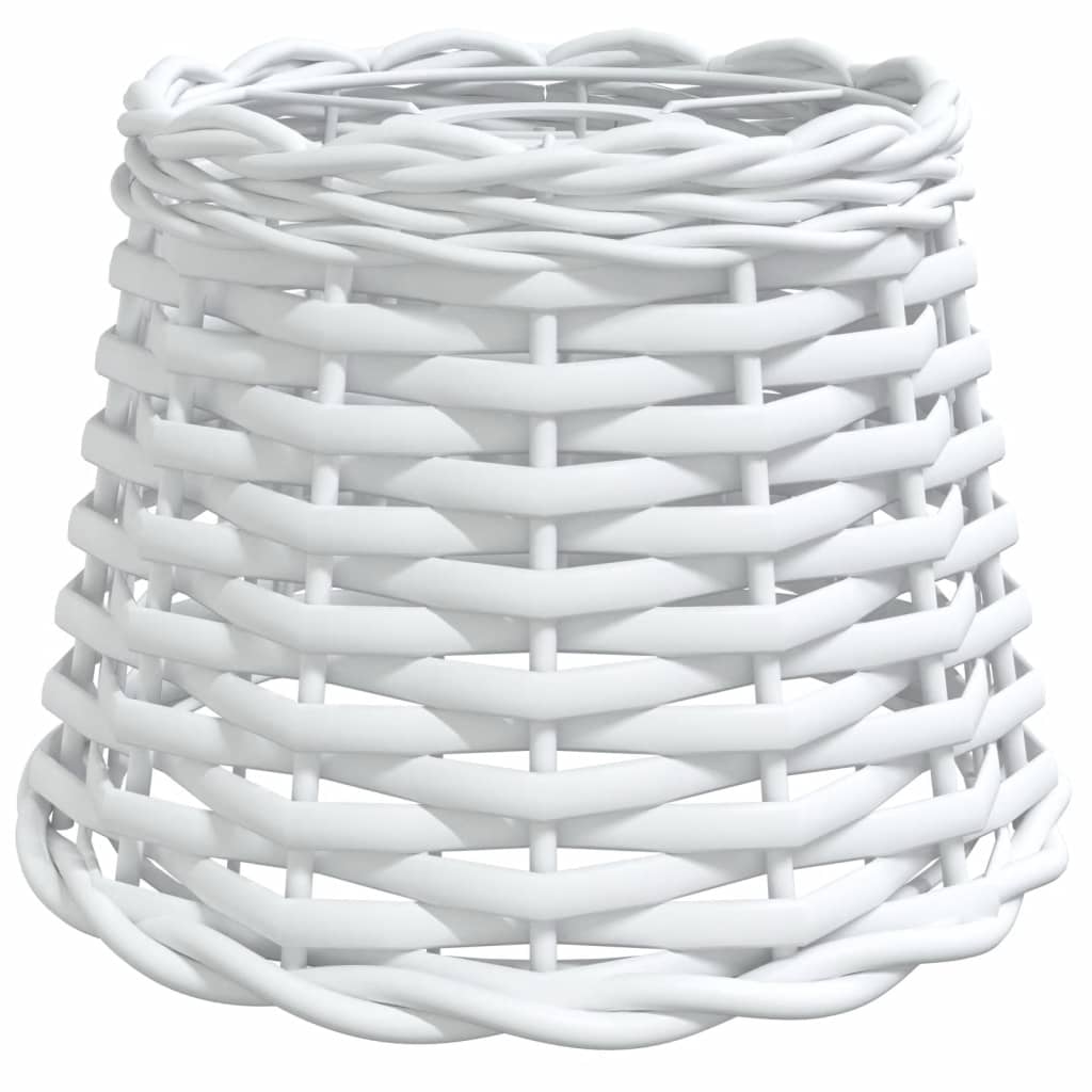 lampeskærm til loftlampe Ø20x15 cm flet hvid