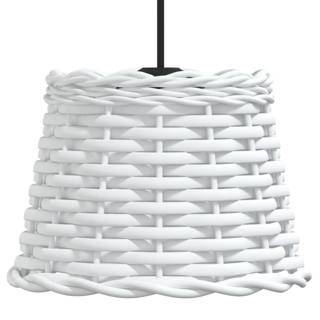 lampeskærm til loftlampe Ø20x15 cm flet hvid