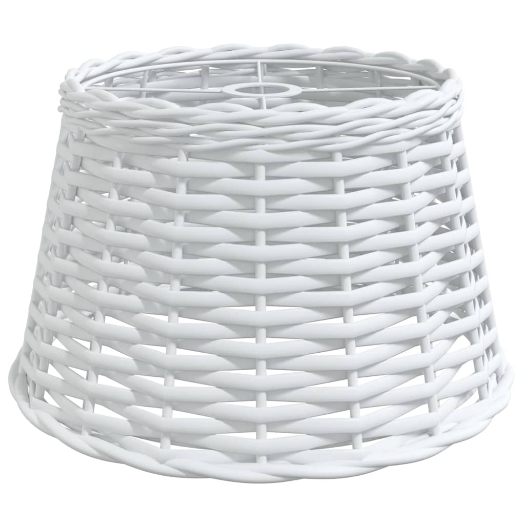 lampeskærm til loftlampe Ø38x23 cm flet hvid
