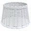 lampeskærm til loftlampe Ø45x28 cm flet hvid
