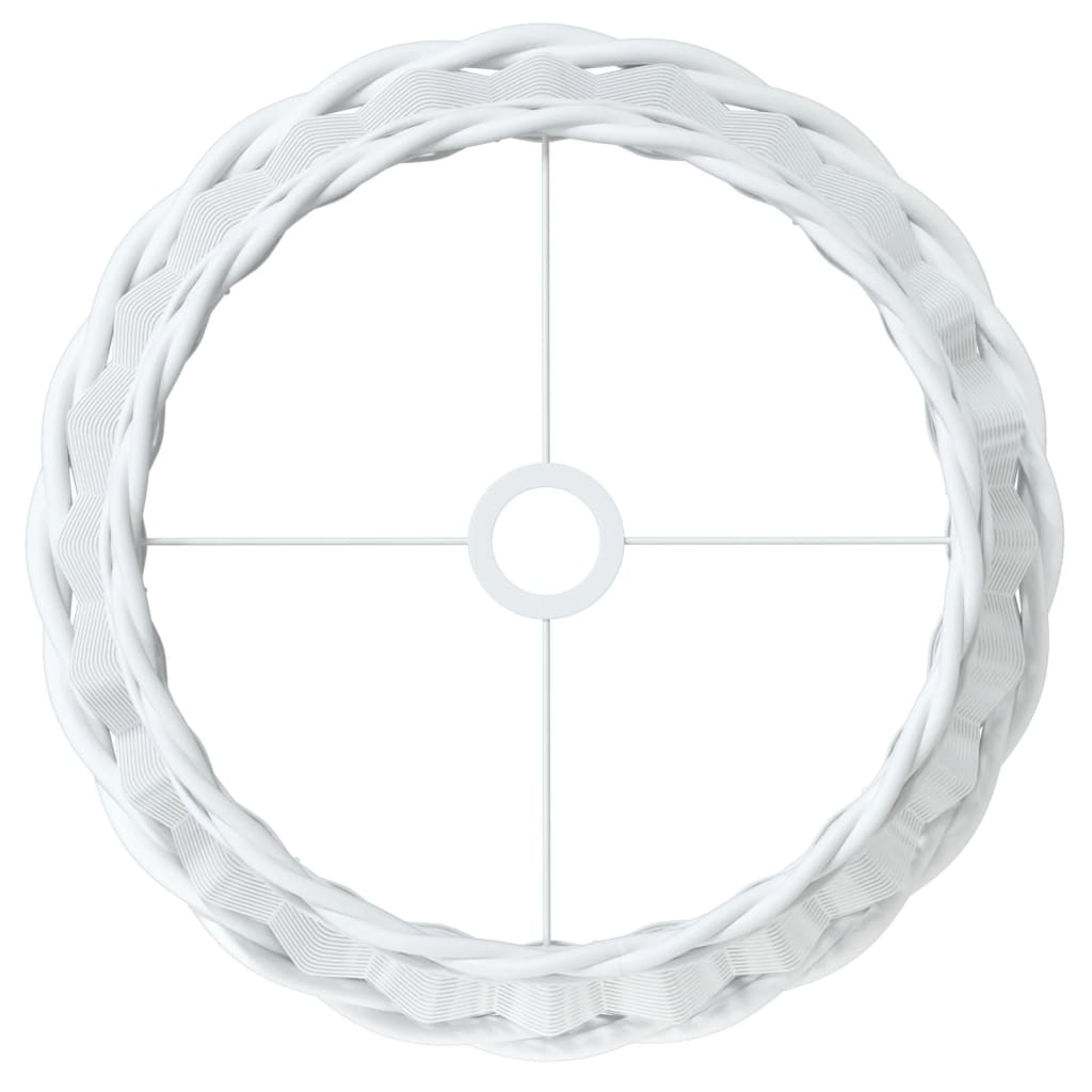 lampeskærm til loftlampe Ø45x28 cm flet hvid