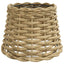 lampeskærm til loftlampe Ø20x15 cm flet brun