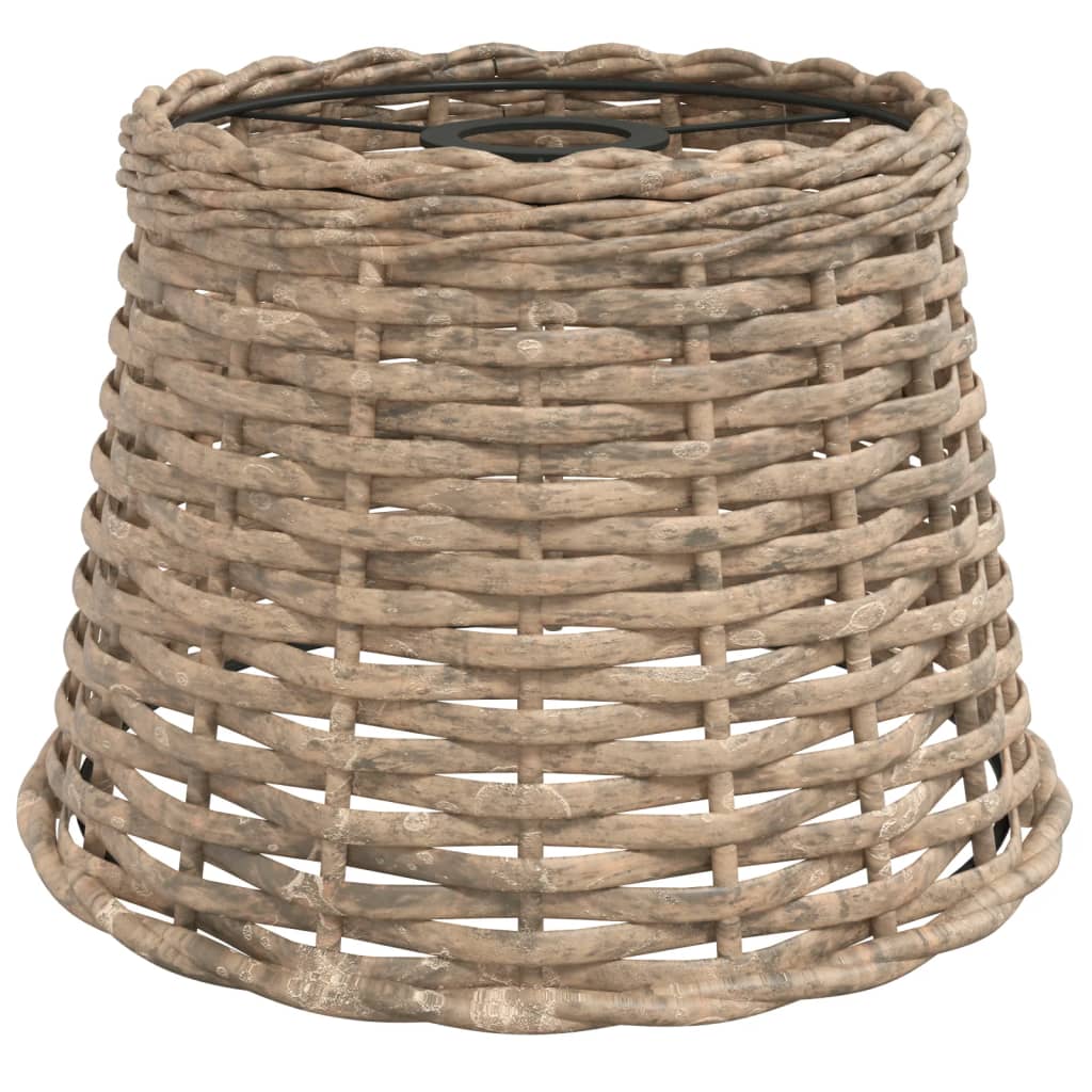 lampeskærm til loftlampe Ø25x17 cm flet brun