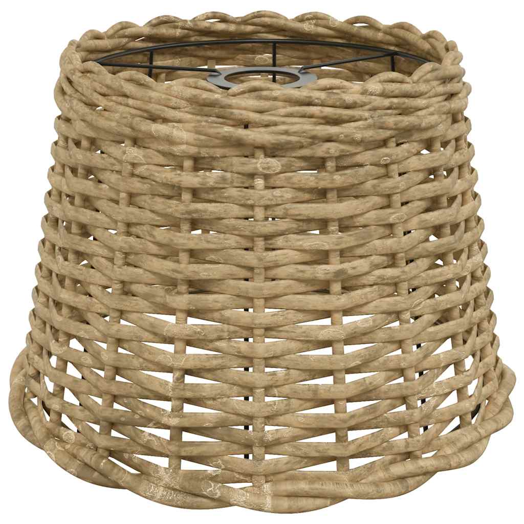 lampeskærm til loftlampe Ø30x20 cm flet brun