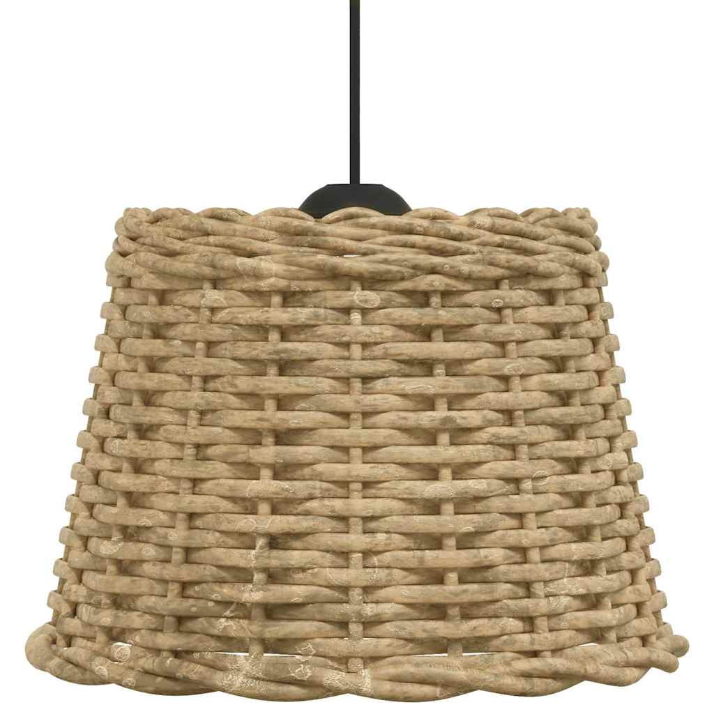 lampeskærm til loftlampe Ø30x20 cm flet brun