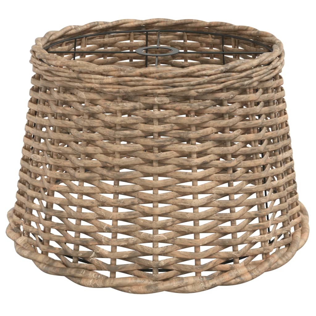 lampeskærm til loftlampe Ø45x28 cm flet brun
