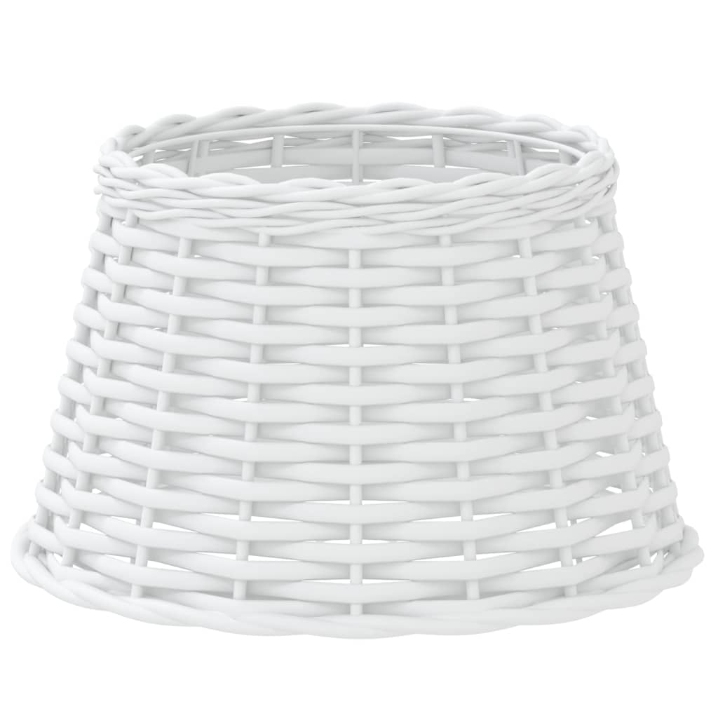lampeskærm Ø38x23 cm flet hvid