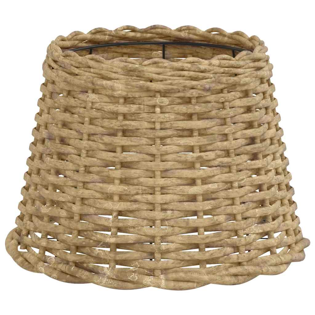 lampeskærm Ø30x20 cm flet brun