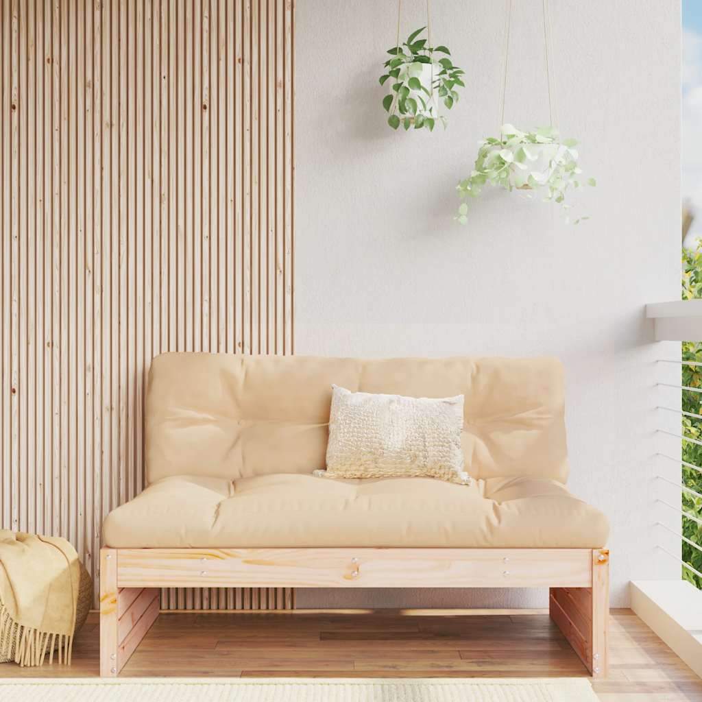 midtermodul til havesofa 120x80 cm massivt fyrretræ
