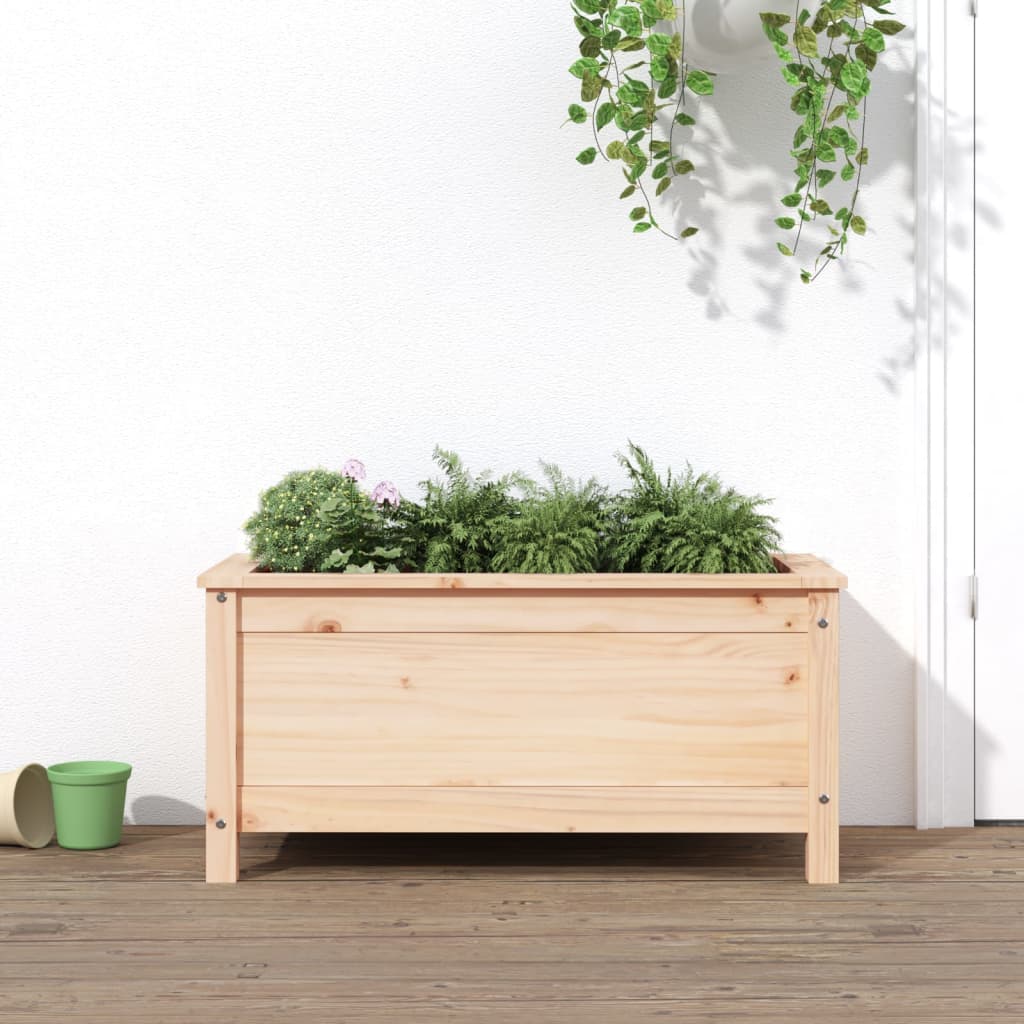 plantekasse 82,5x40x39 cm massivt fyrretræ