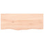 væghylde 100x40x(2-6) cm ubehandlet massivt egetræ