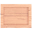væghylde 40x30x(2-4) cm behandlet massivt egetræ lysebrun