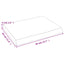 væghylde 40x30x(2-4) cm behandlet massivt egetræ lysebrun