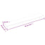 væghylde 60x10x2 cm behandlet massivt egetræ lysebrun