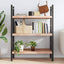væghylde 100x50x(2-6) cm behandlet massivt egetræ lysebrun