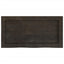 væghylde 60x30x(2-6) cm behandlet massivt egetræ mørkebrun