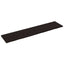 væghylde 220x50x(2-4) cm behandlet massivt egetræ mørkebrun