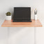 bordplade 60x40x2 cm naturlig kant behandlet egetræ lysebrun