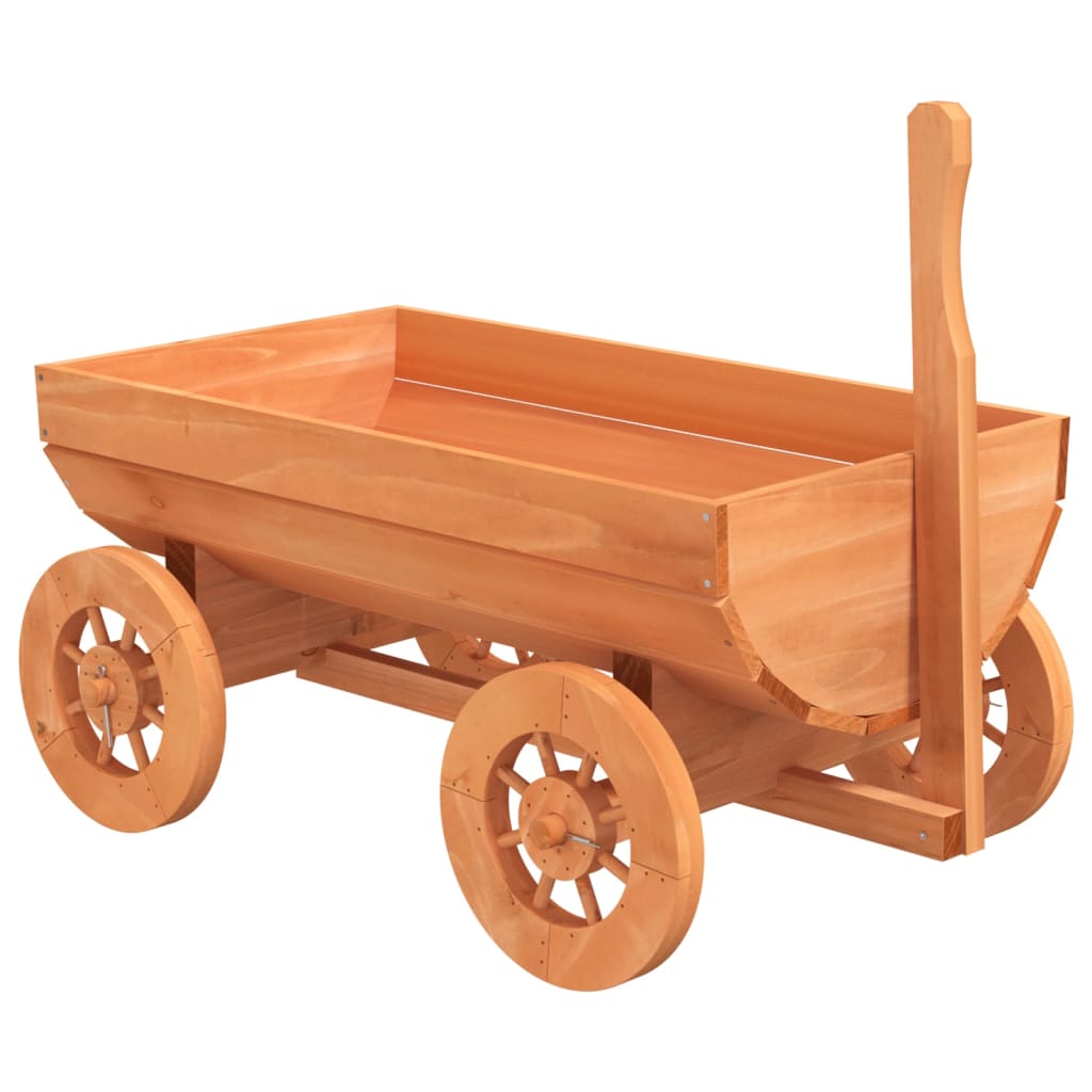 dekorativ vogn 70x43x54 cm massivt fyrretræ