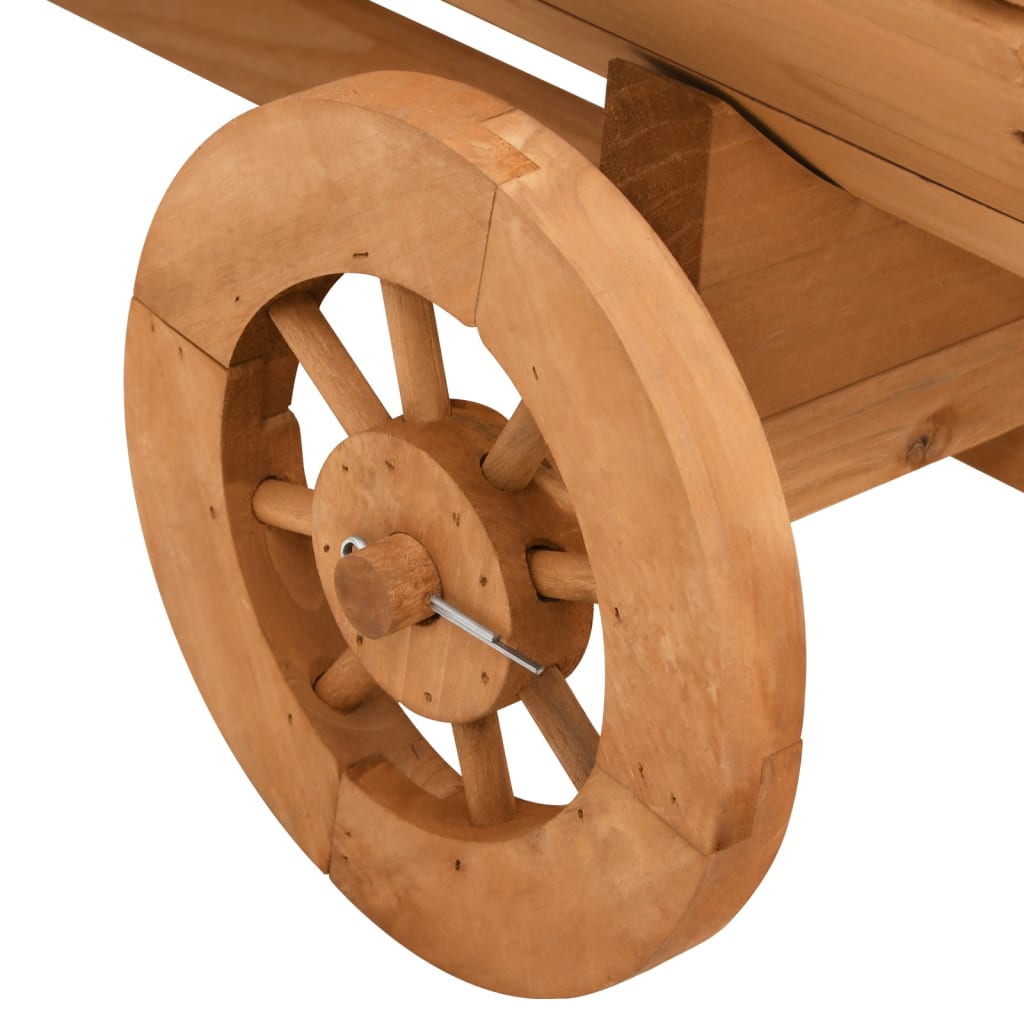 dekorativ vogn 70x43x54 cm massivt fyrretræ