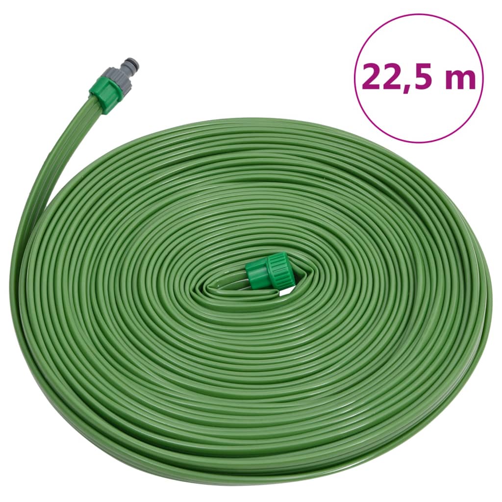 sprinklerslange 3 rør 22,5 m PVC grøn
