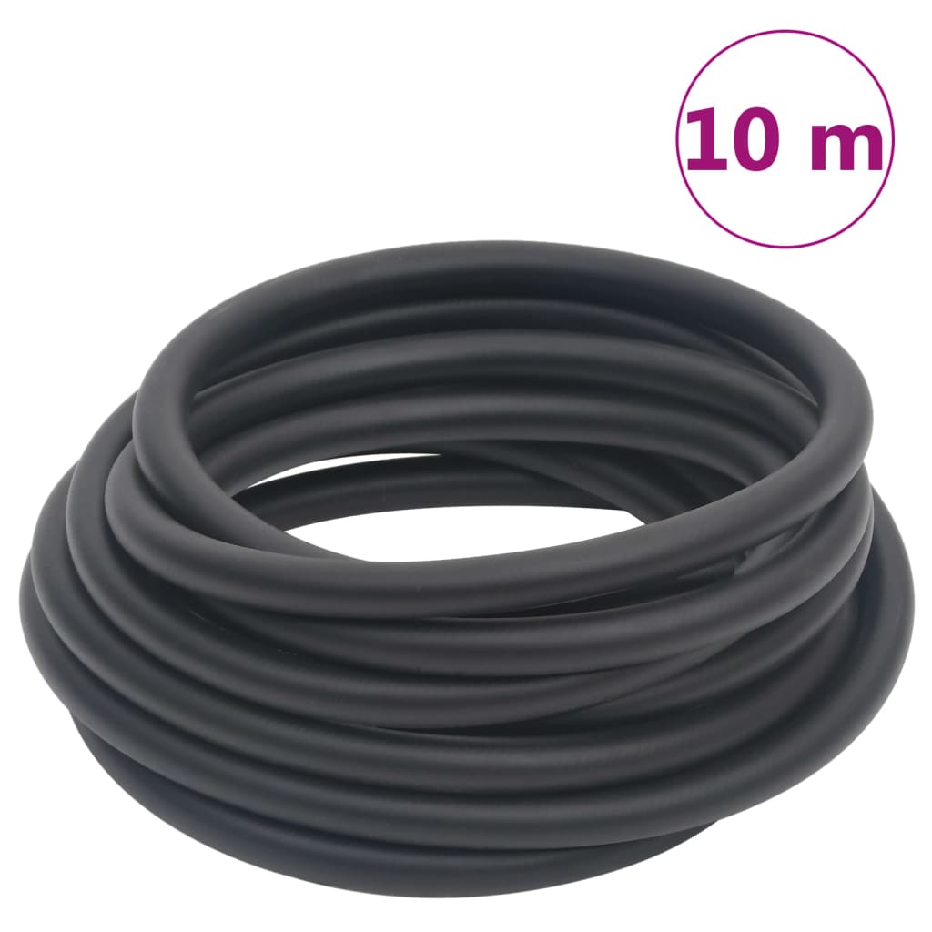 hybrid luftslange 0,6" 10 m gummi og PVC sort
