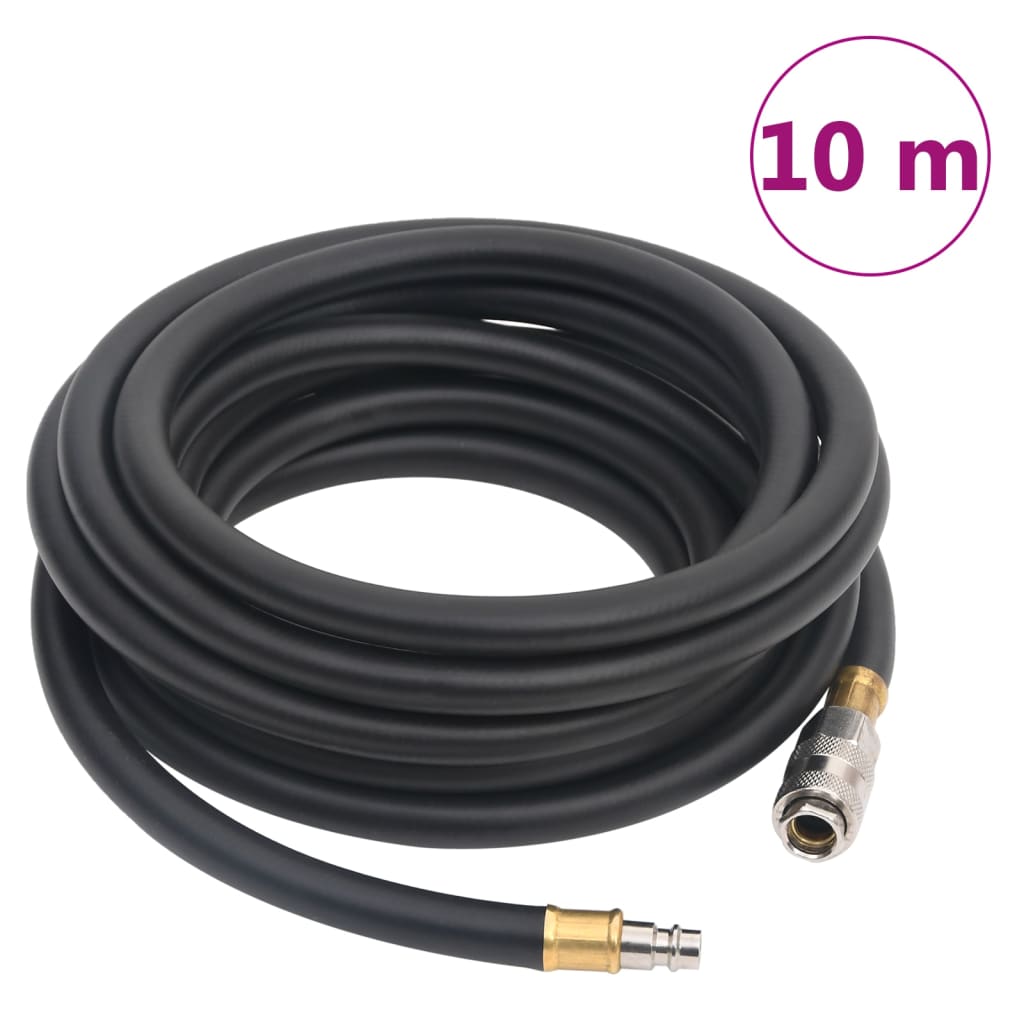 hybrid luftslange 0,6" 10 m gummi og PVC sort