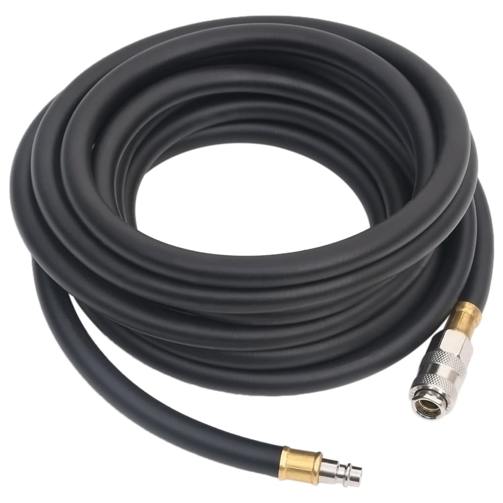 hybrid luftslange 0,6" 10 m gummi og PVC sort