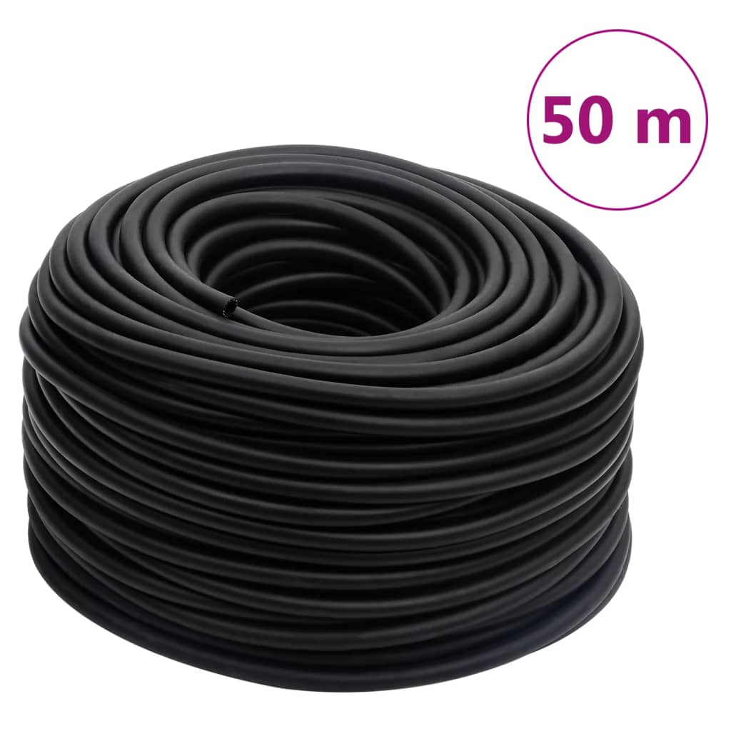 hybrid luftslange 0,6" 50 m gummi og PVC sort