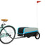 cykelanhænger 30 kg jern sort og blå