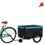 cykelanhænger 30 kg jern sort og blå