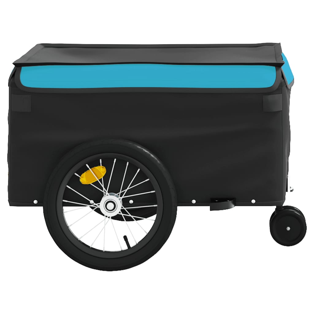 cykelanhænger 45 kg jern sort og blå