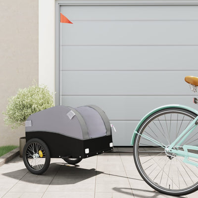 cykelanhænger 30 kg jern sort og grå