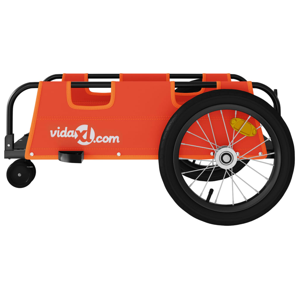 cykeltrailer oxfordstof og jern orange