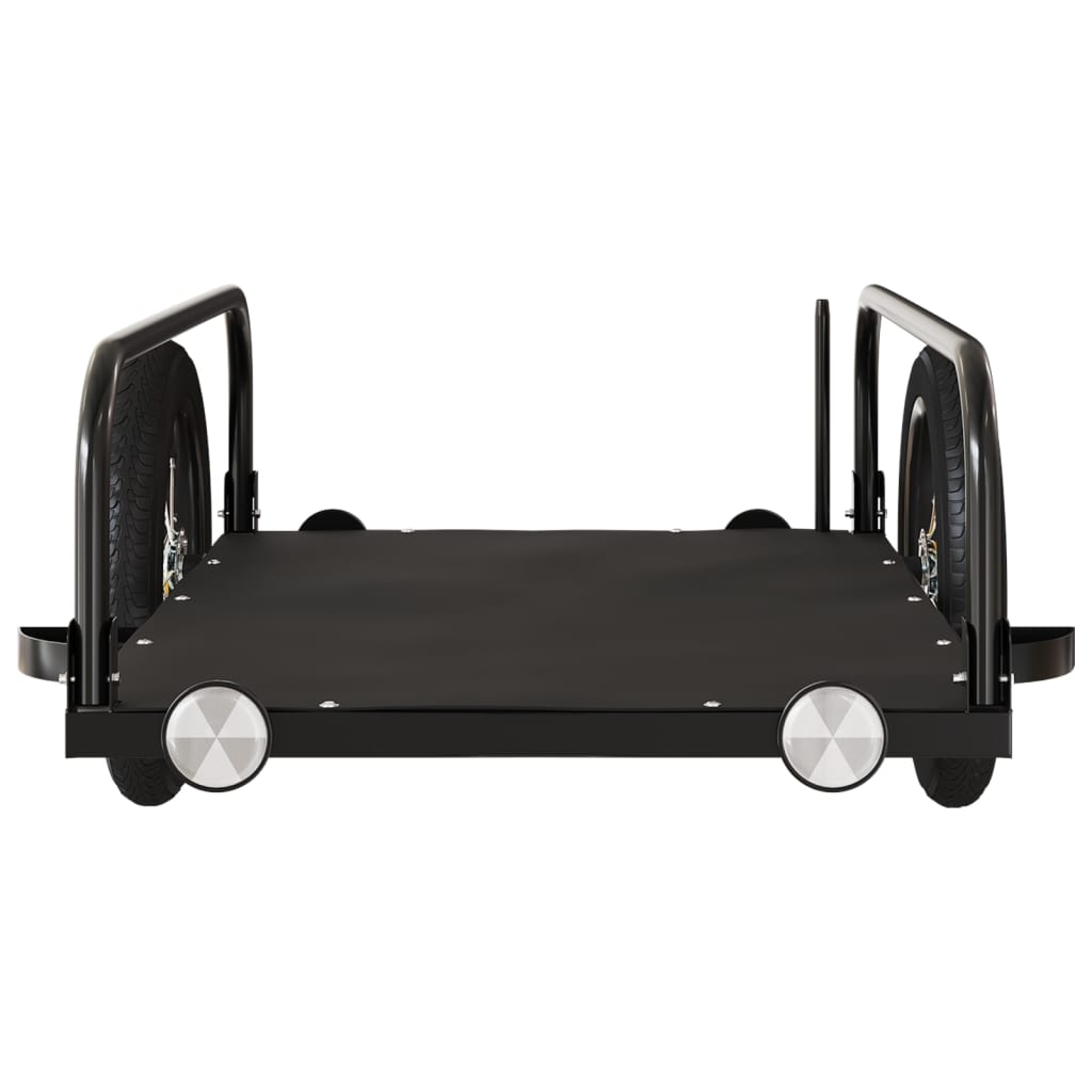 cykelanhænger 122x53x31 cm jern sort