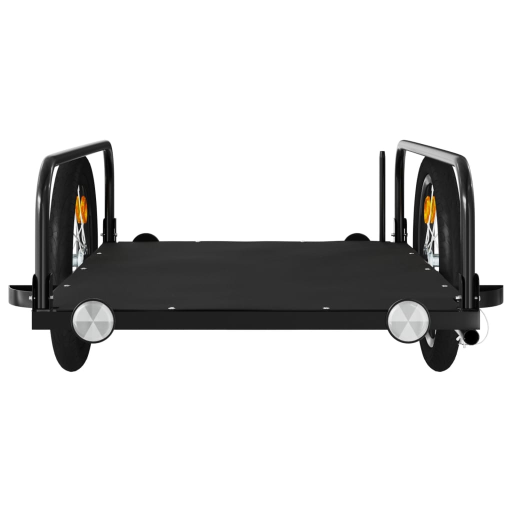 cykelanhænger 126x63x34 cm jern sort