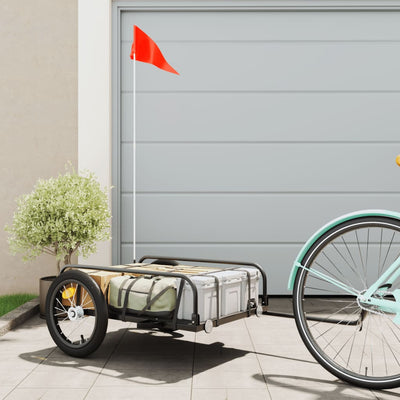 cykelanhænger 126x63x34 cm jern sort