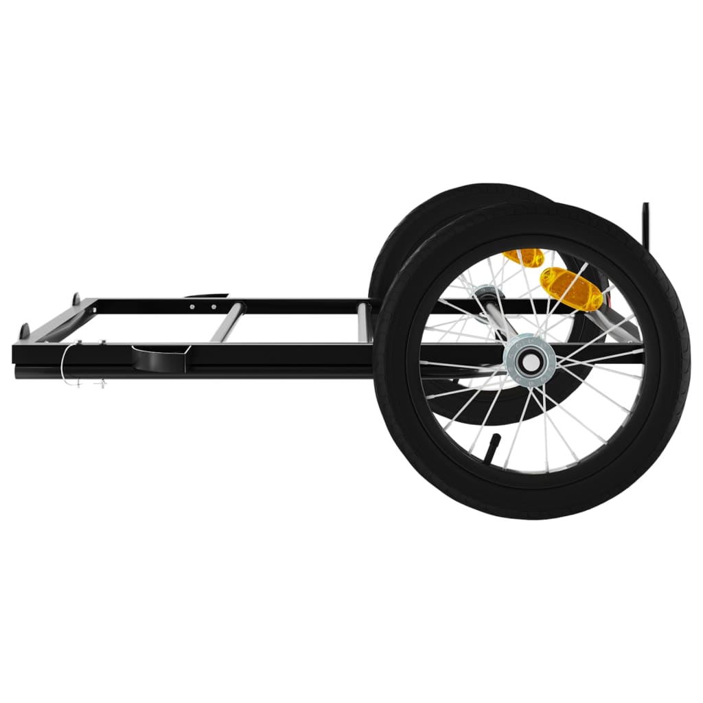 cykelanhænger 126x63x34 cm jern sort