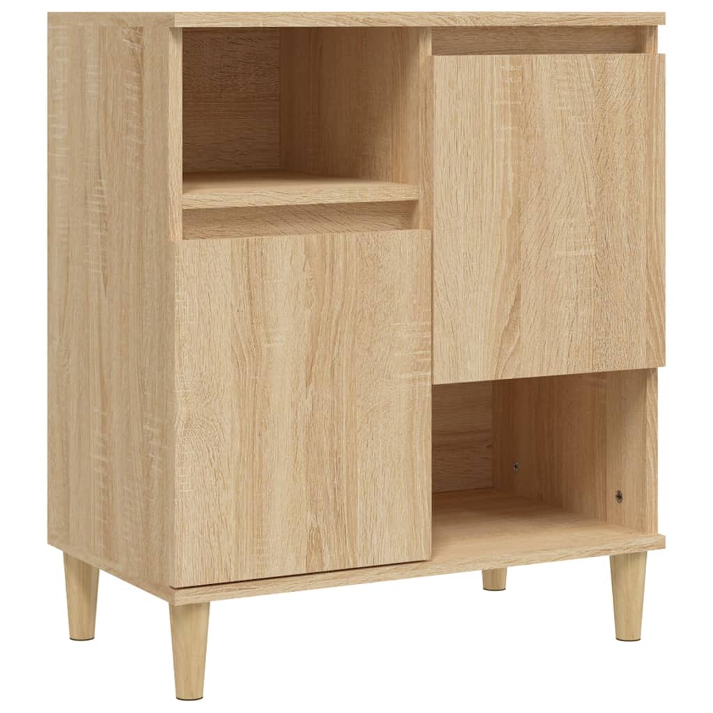 skænke 2 stk. 60x35x70 cm konstrueret træ sonoma-eg
