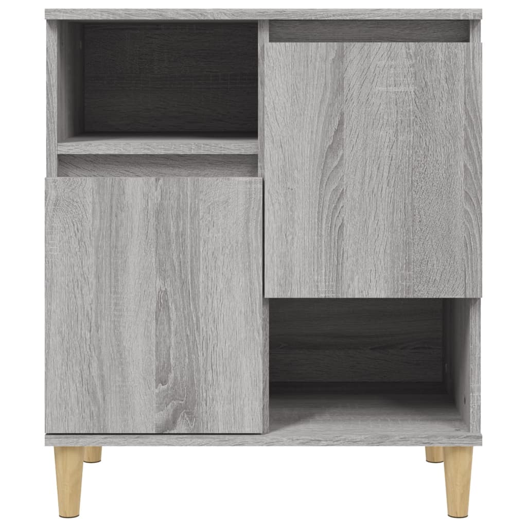 skænke 2 stk. 60x35x70 cm konstrueret træ grå sonoma-eg