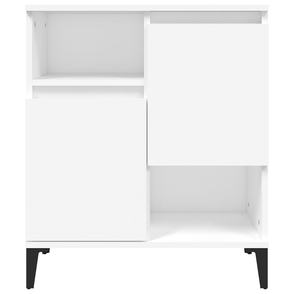 skænke 3 stk. 60x35x70 cm konstrueret træ hvid