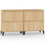 skænke 2 stk. 60x35x70 cm konstrueret træ sonoma-eg