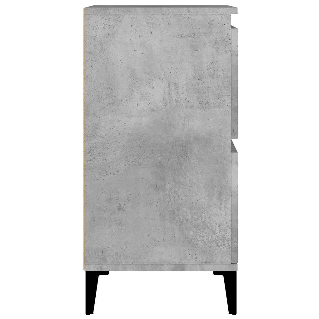 skænke 2 stk. 60x35x70 cm konstrueret træ betongrå
