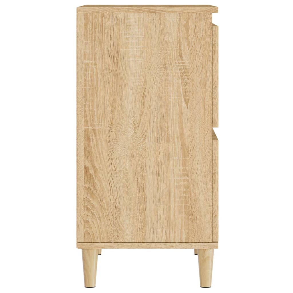 skænke 3 stk. 60x35x70 cm konstrueret træ sonoma-eg