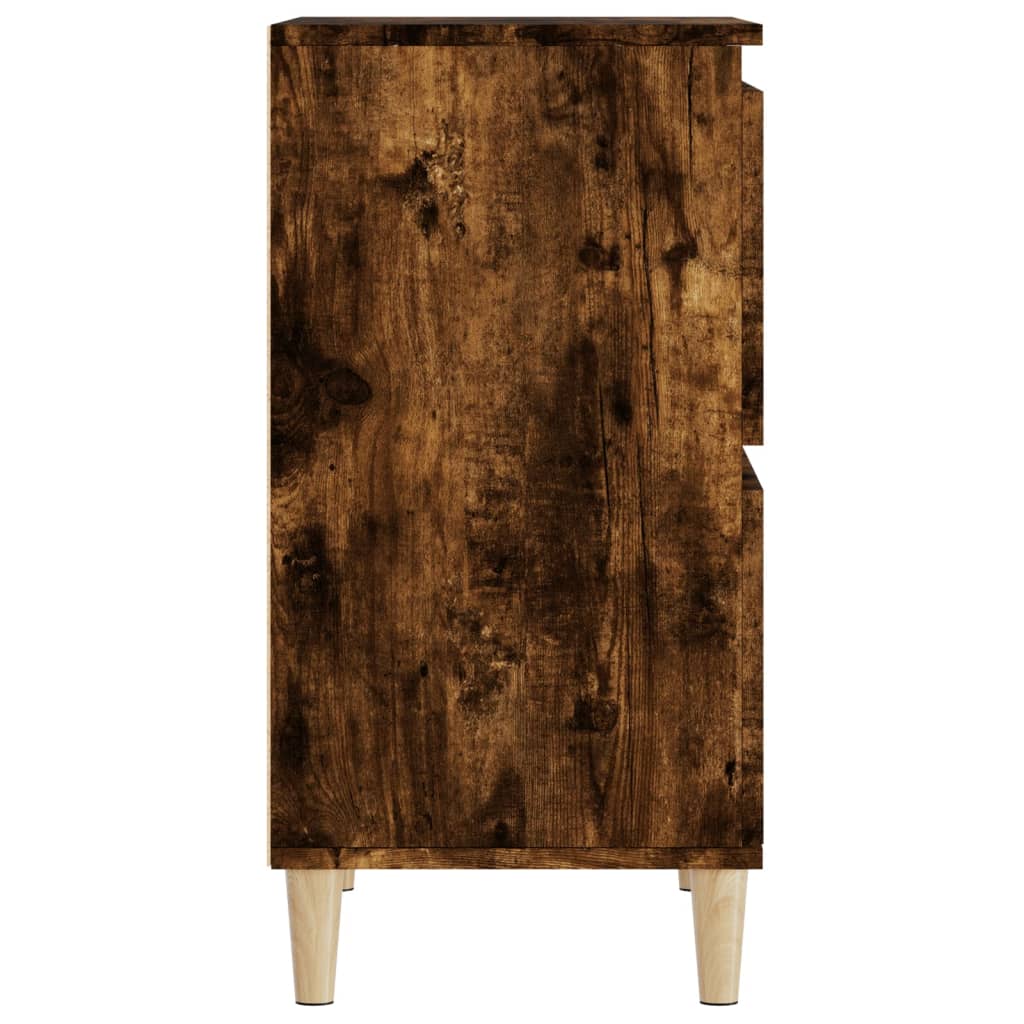 skænke 3 stk. 60x35x70 cm konstrueret træ røget egetræsfarve